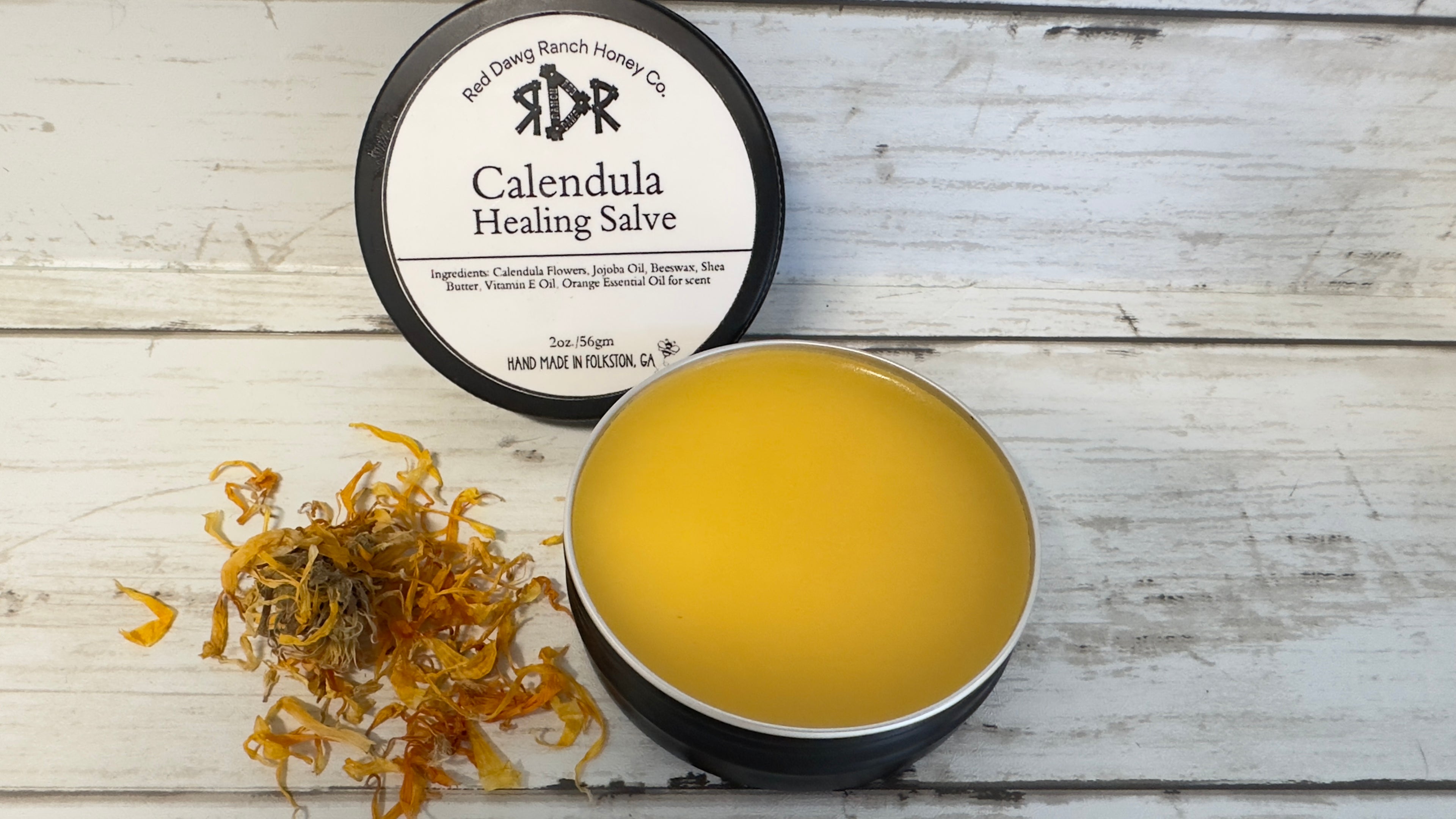 - Golden Bloom Calendula Salve – Healing Balm with Shea & Citrus Bloom
- Calendula Healing Salve – Golden Bloom by Red Dawg Ranch
- Natural Calendula Salve – Jojoba, Beeswax & Frankincense
- Golden Bloom Herbal Salve – Calendula & Citrus Essential Oils
- Calendula Skin Balm – Golden Bloom with Shea Butter & Vitamin E
